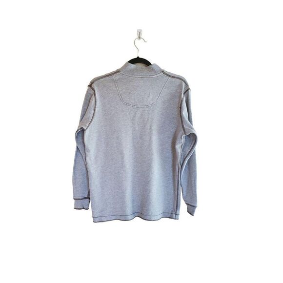 Daniel Cremieux Boys Shirt Grey 14 Pullover 1/4 Henley Sweatshirt - Picture 4 of 5